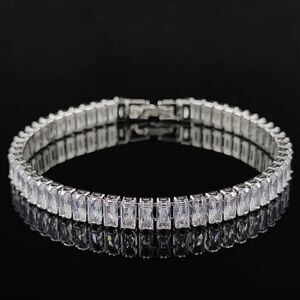 BRAND NEW TENNIS BRACELET PRINCESS CUT